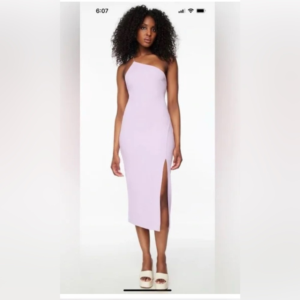 Dynamite Purple One-Shoulder Sheath Dress